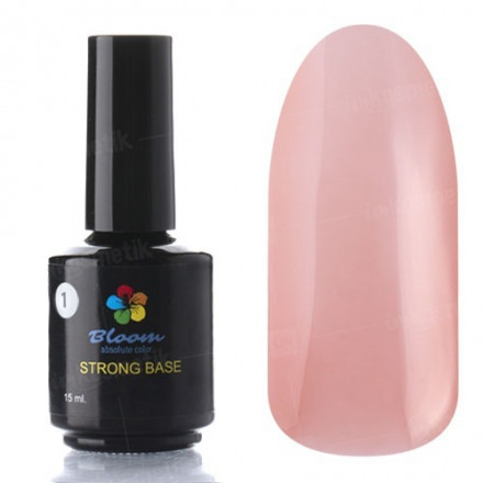 BLOOM   Base Strong COVER   #01   15мл   База камуфлирующая