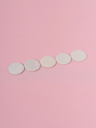 ALGEBRA BEAUTY   SOFT WHITE   Тонкие   S (15мм)   #100   (50шт)   Сменные файлы  для педикюрного диска без подложки