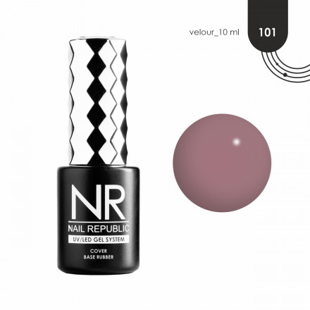 NAIL REPUBLIC   База камуфлирующая   10мл   Base VELOUR   #101  10мл