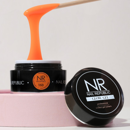 NAIL REPUBLIC   Гель для моделирования цветной   Gel GLOW   #153   15г