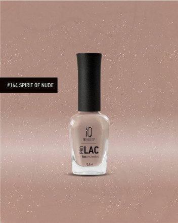 IQ BEAUTY   Лак для ногтей с биокерамикой перламутровый   12,5мл   Prolac SPIRIT OF NUDE   #144   (СНЯТО)