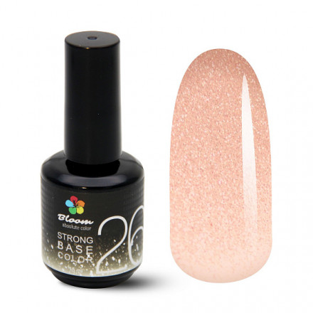 BLOOM   Base Strong COLOR   #26  15мл   База камуфлирующая  с шиммером